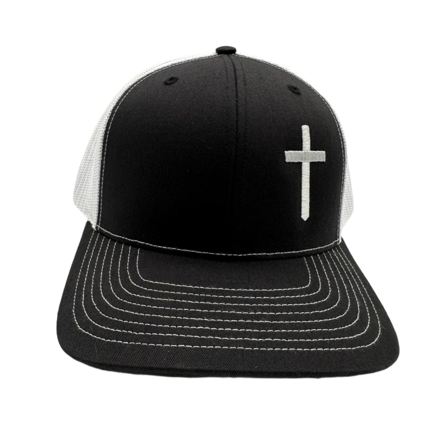 Cross Hat - Black/White