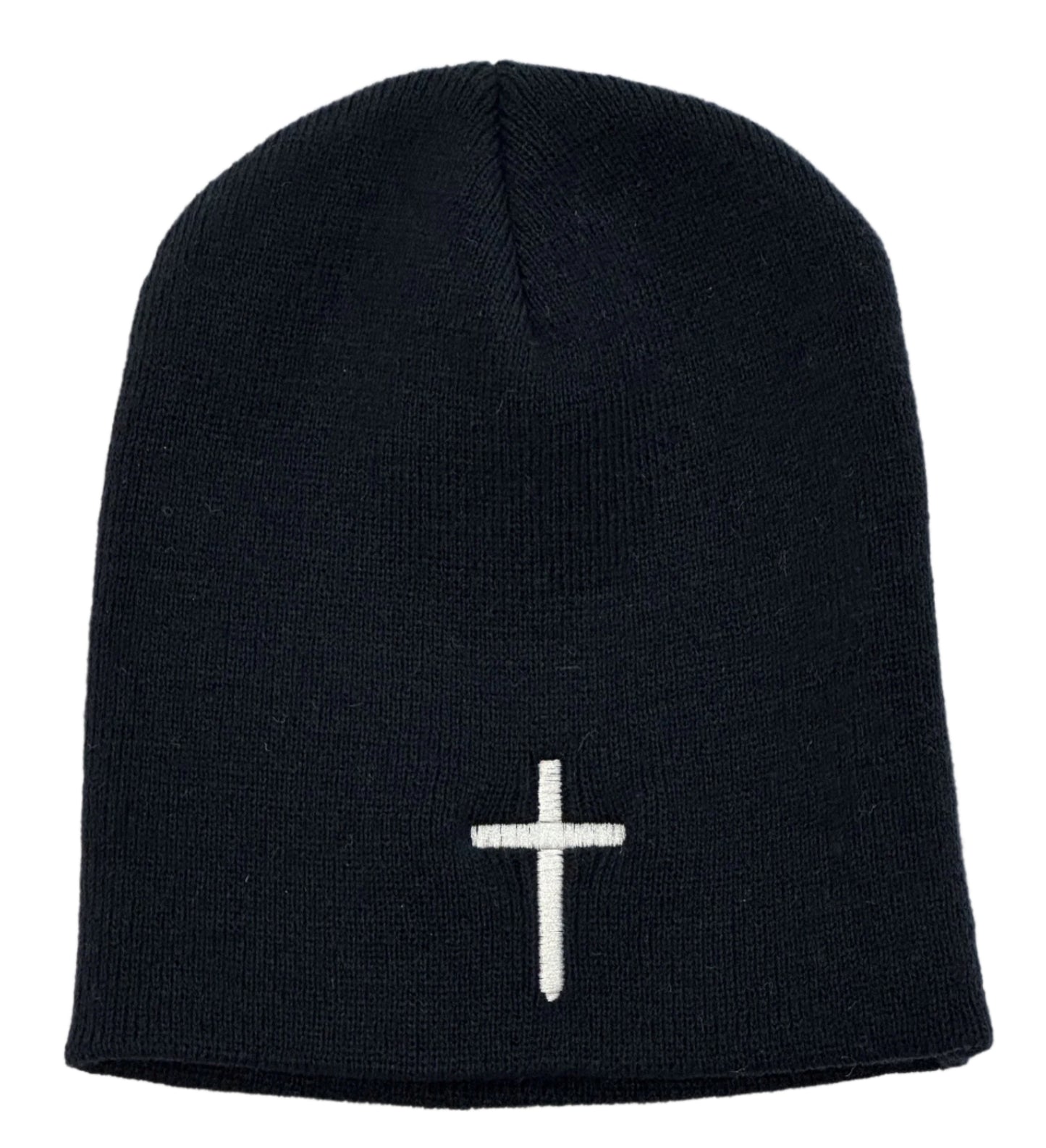 Cross Beanie - Black