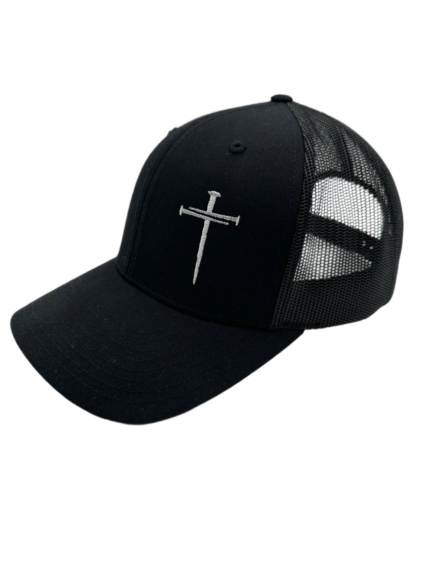 3 Nails Black Trucker Hat