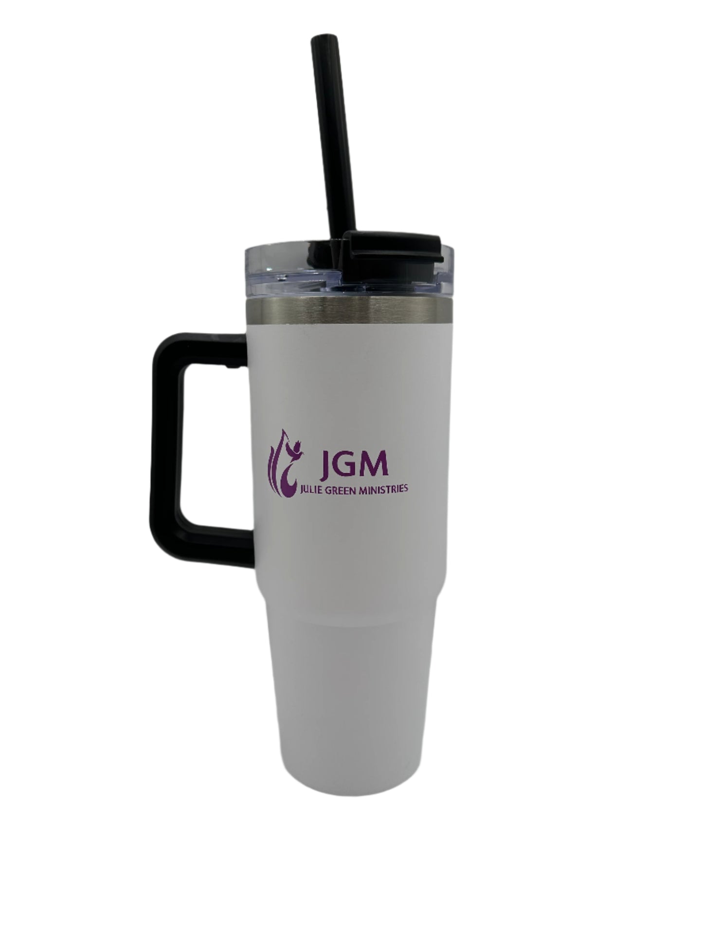 JGM But God Tumbler - White/Purple