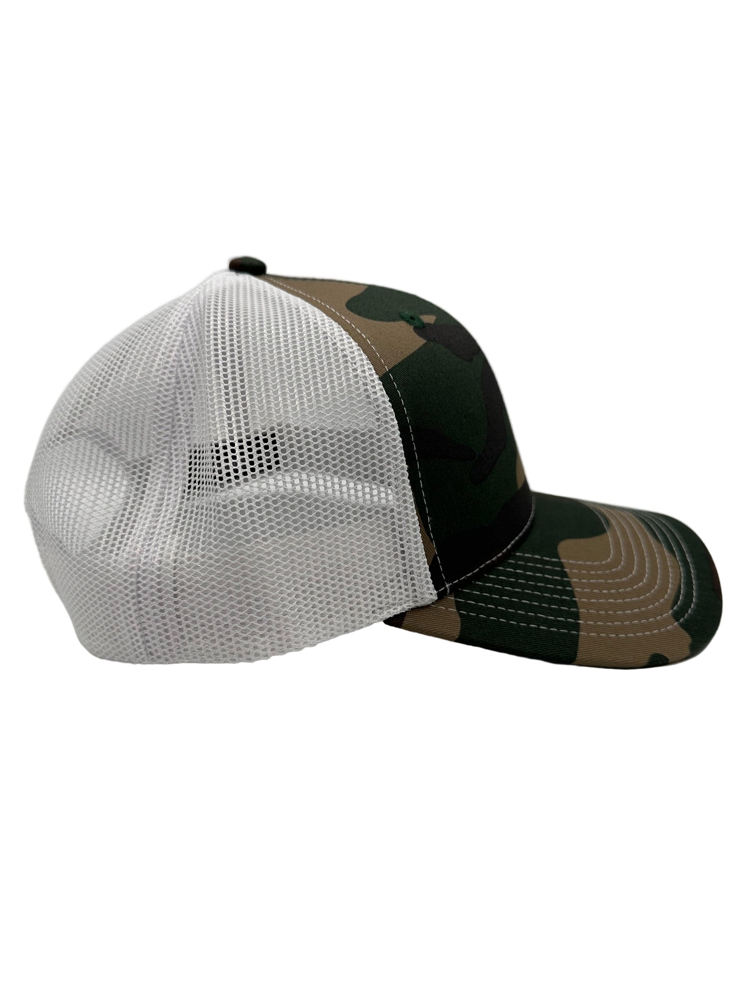 3 Nails Cross - Camo/White Trucker Hat