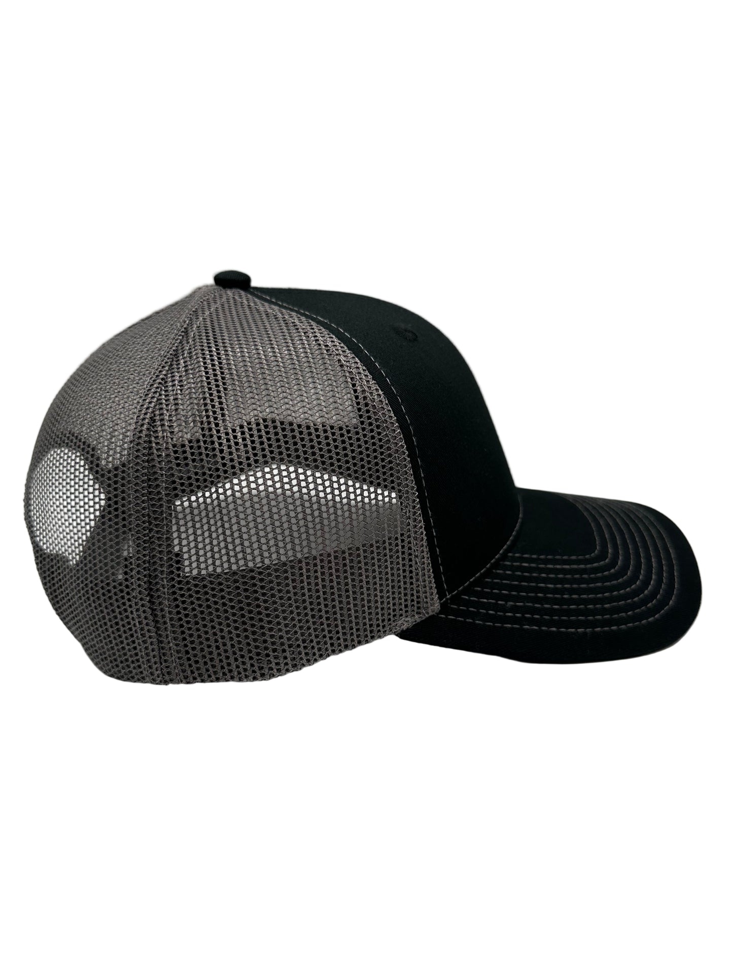 3 Nails Cross - Black/Gray Trucker Hat