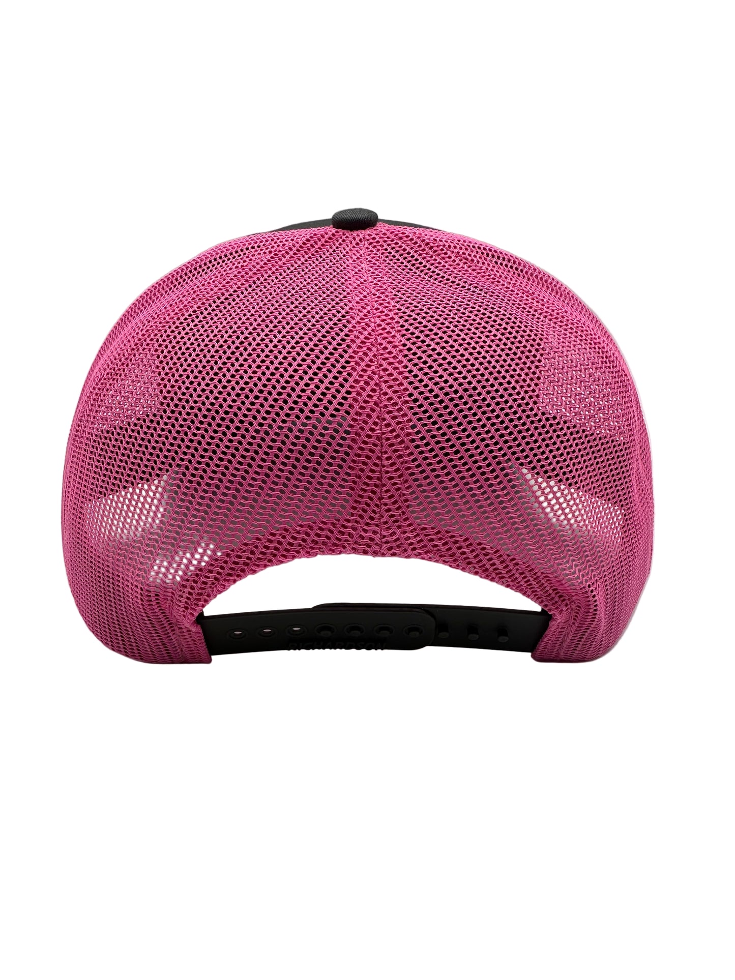3 Nails Cross - Charcoal/Neon Pink Trucker Hat