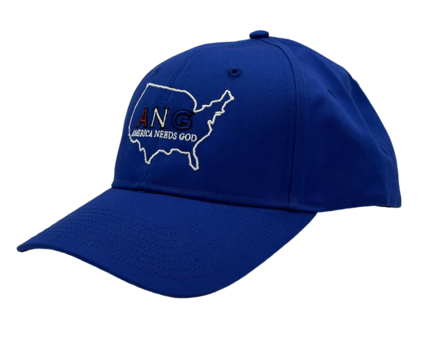 America Needs God Hat - Royal Blue- Red/White/Blue Letters