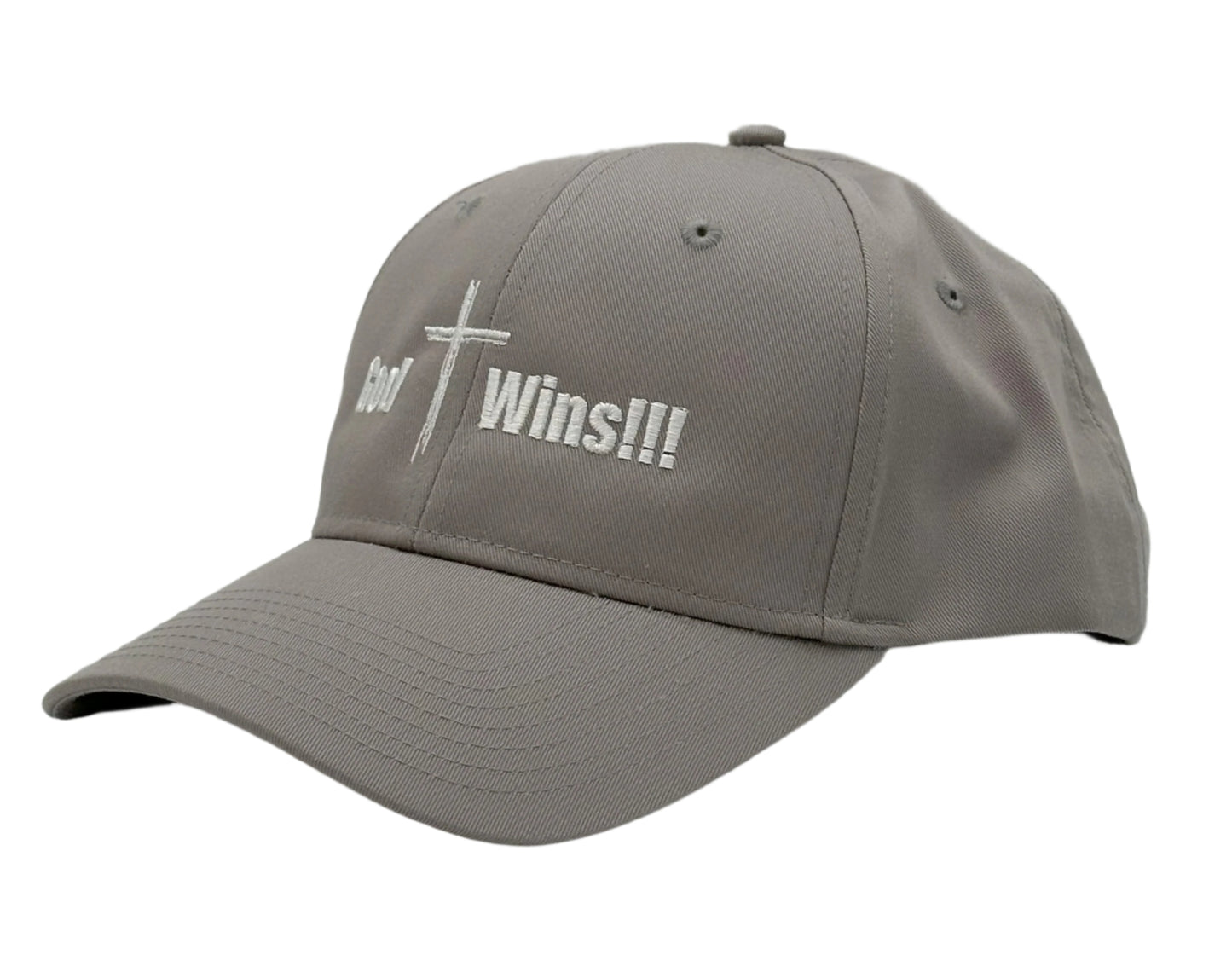 God Wins Hat - Grey
