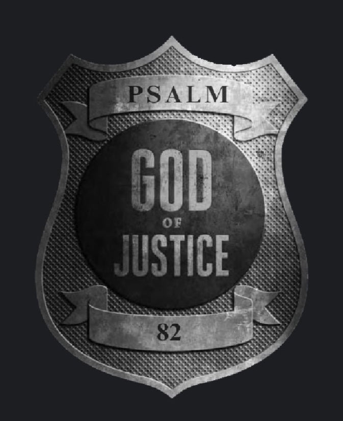 Psalm 82 God of Justice Black Short Sleeve Shirt