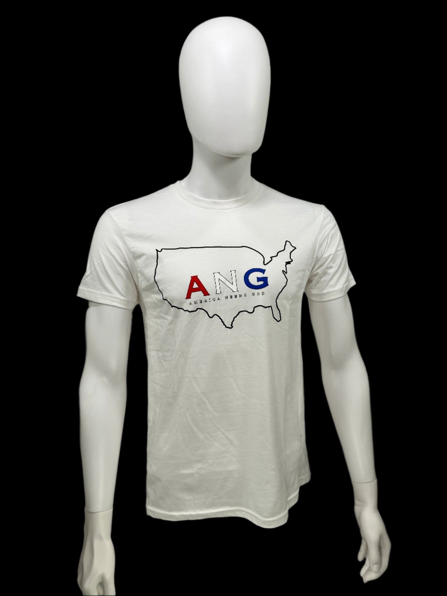 America Needs God - White - Red/White/Blue Letters