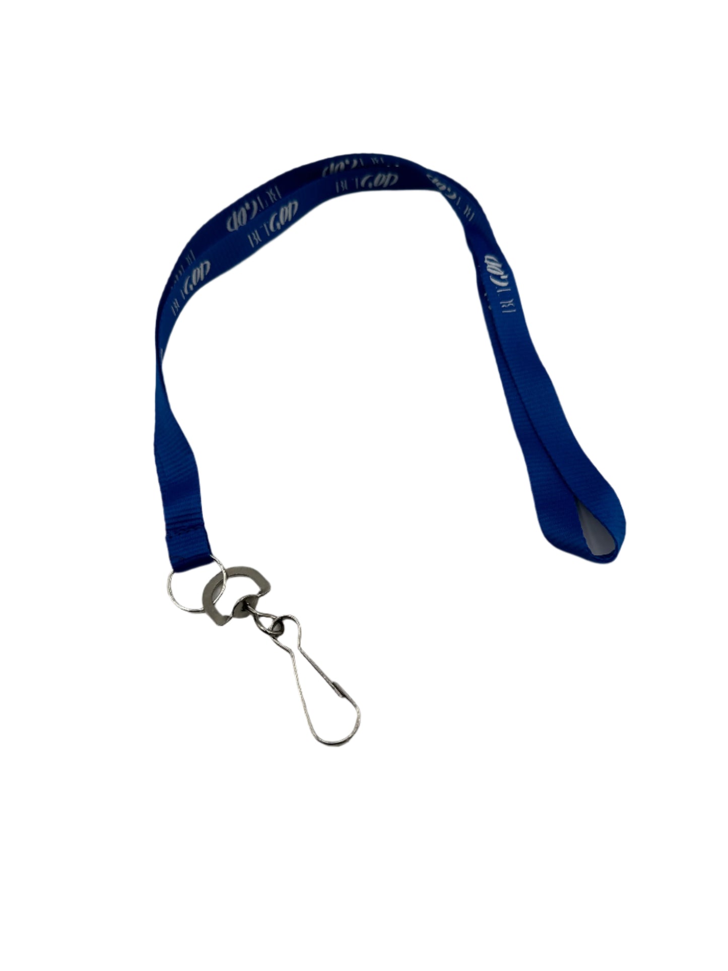 But God Lanyard - Royal Blue/White Lettering