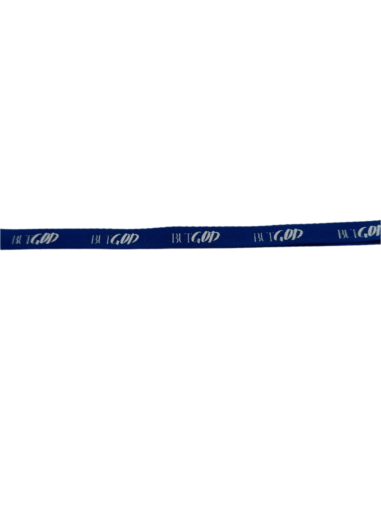 But God Lanyard - Royal Blue/White Lettering