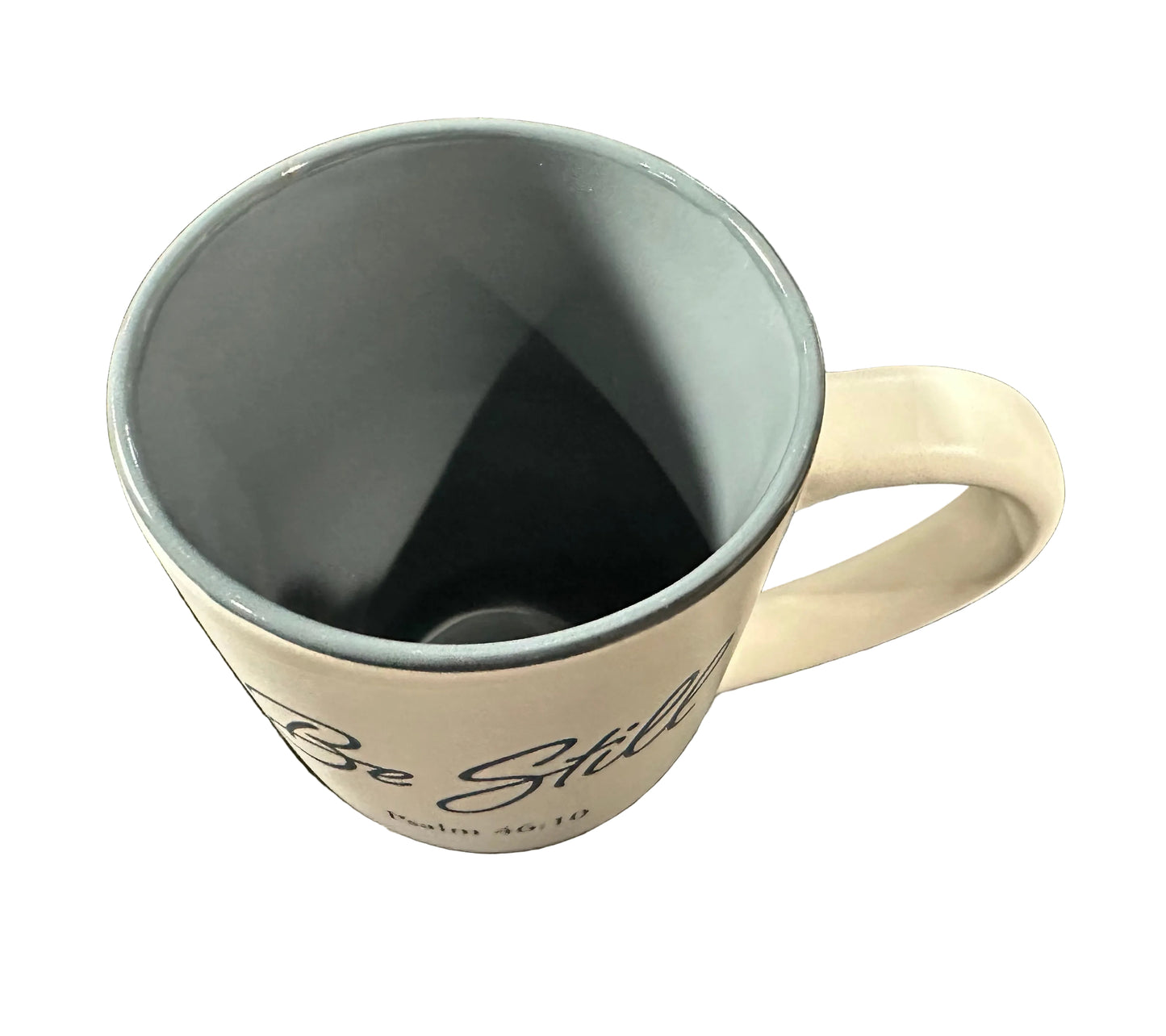 Be Still 20oz Ceramic Mug - White/Grey