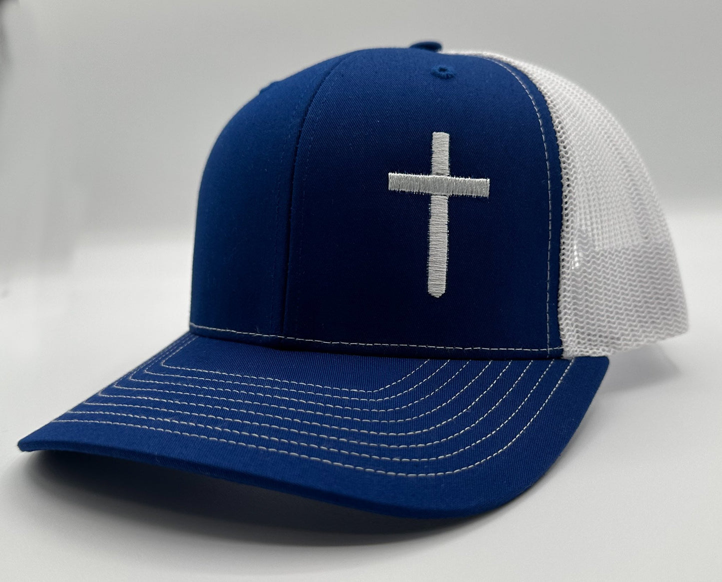 Cross Hat - Blue/White