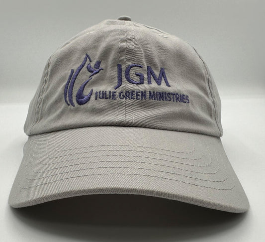 Julie Green Ministries Brushed Twill Cap - Light Gray