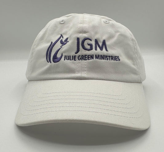 Julie Green Ministries Brushed Twill Cap - White