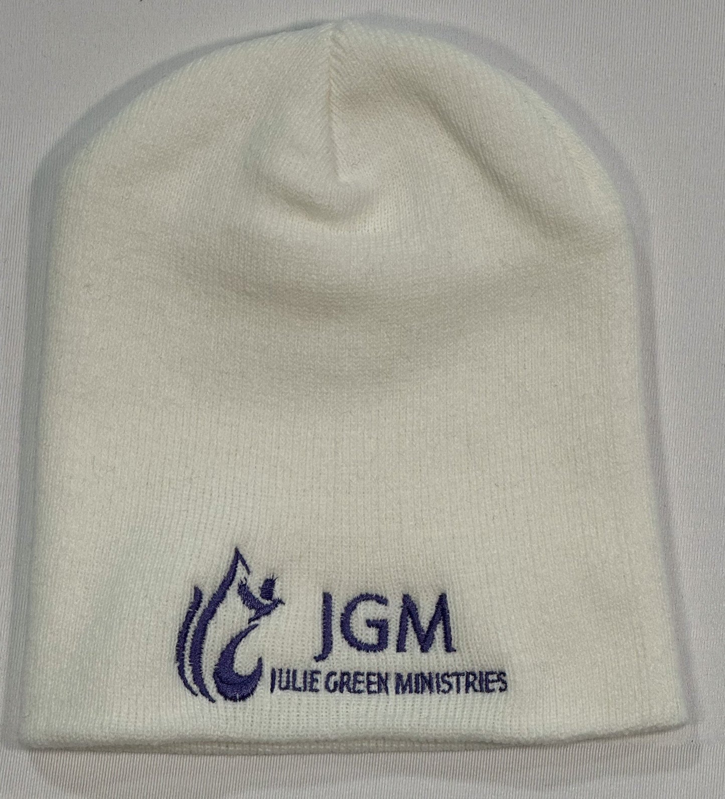 Julie Green Ministries Beanie -White