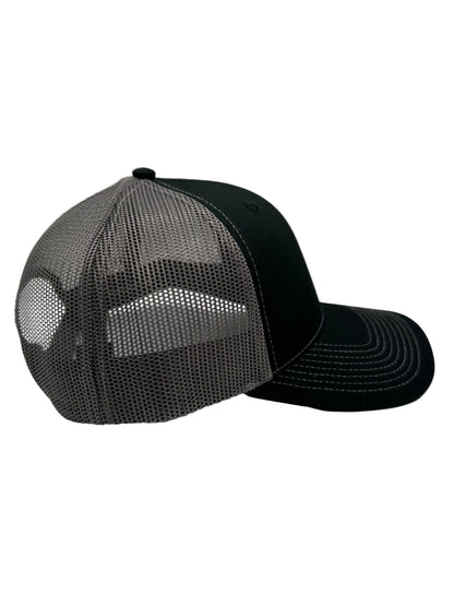3 Nails Cross - Black/Gray Trucker Hat