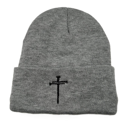3 Nails Beanie Sherpa Lined - Heather Grey