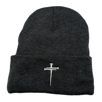 3 Nails Beanie Sherpa Lined - Heather Charcoal