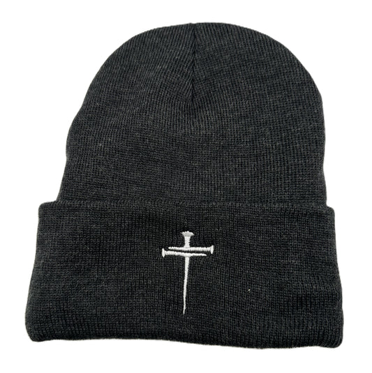 3 Nails Beanie Sherpa Lined - Heather Charcoal