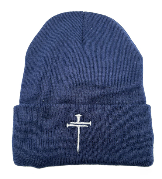 3 Nails Beanie Sherpa Lined - Navy