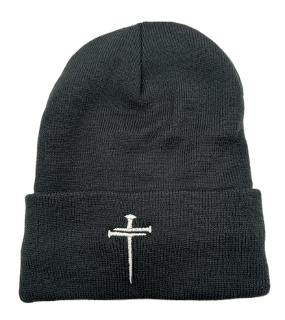 3 Nails Beanie Sherpa Lined - Black