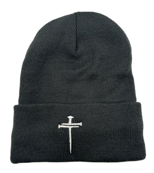 3 Nails Beanie Sherpa Lined - Black
