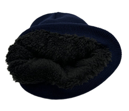 3 Nails Beanie Sherpa Lined - Navy