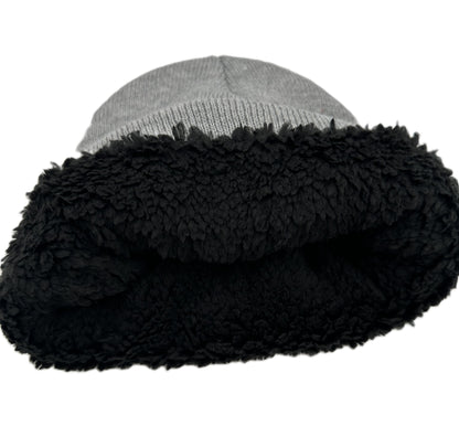 3 Nails Beanie Sherpa Lined - Heather Grey