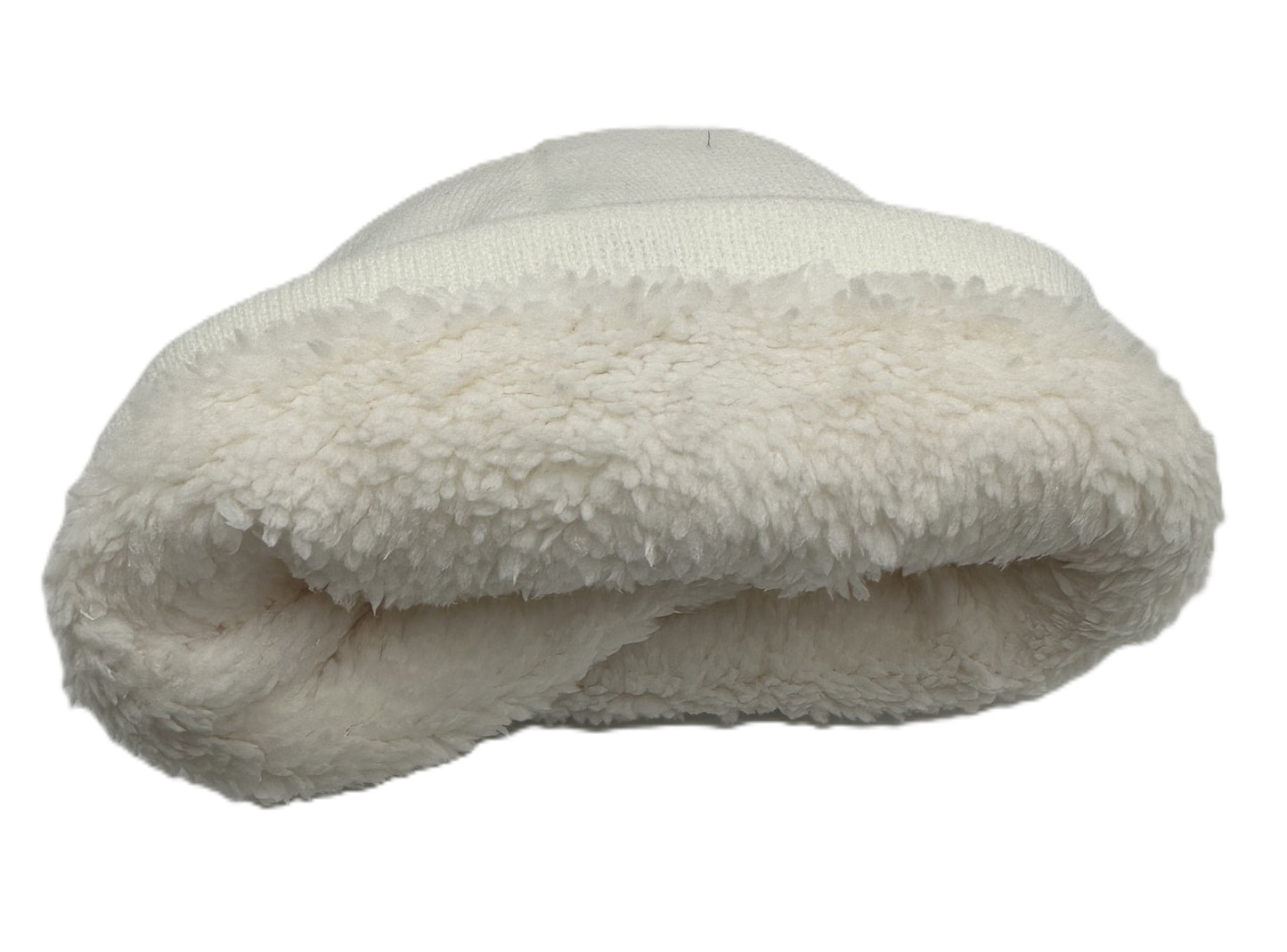 3 Nails Beanie Sherpa Lined - White