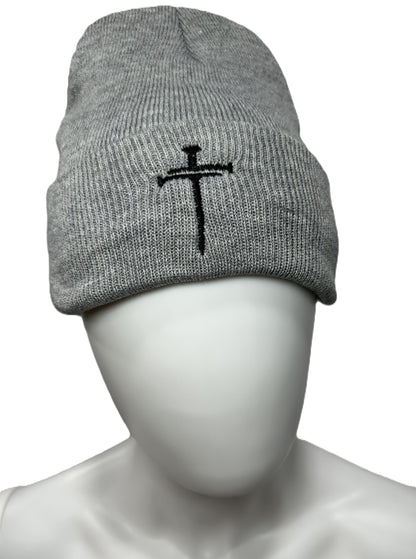 3 Nails Beanie Sherpa Lined - Heather Grey