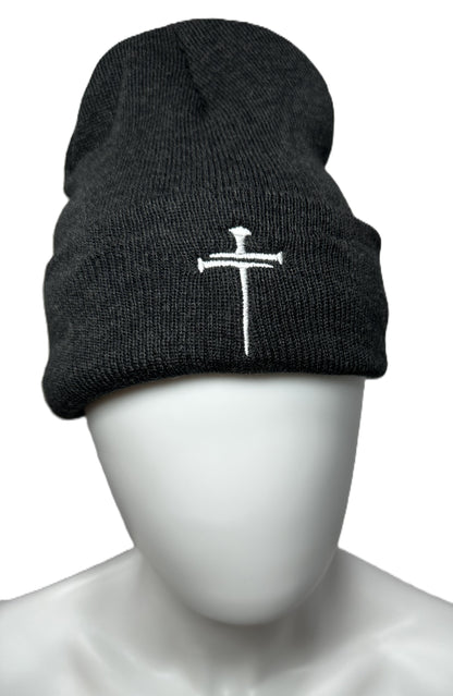 3 Nails Beanie Sherpa Lined - Heather Charcoal