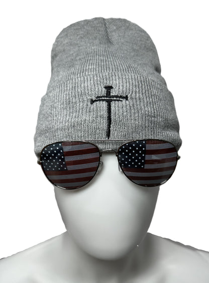 3 Nails Beanie Sherpa Lined - Heather Grey