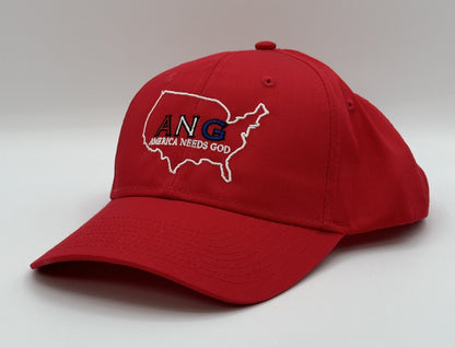 America Needs God Hat - Red - Red/White/Blue Letters