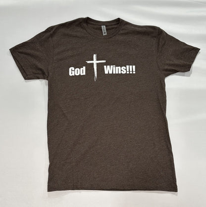God Wins T-Shirt - Espresso