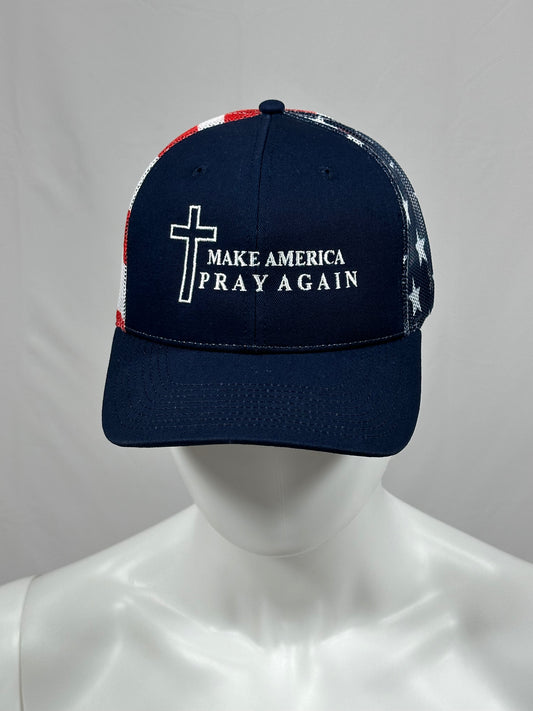 Make America Pray Again Flag Hat