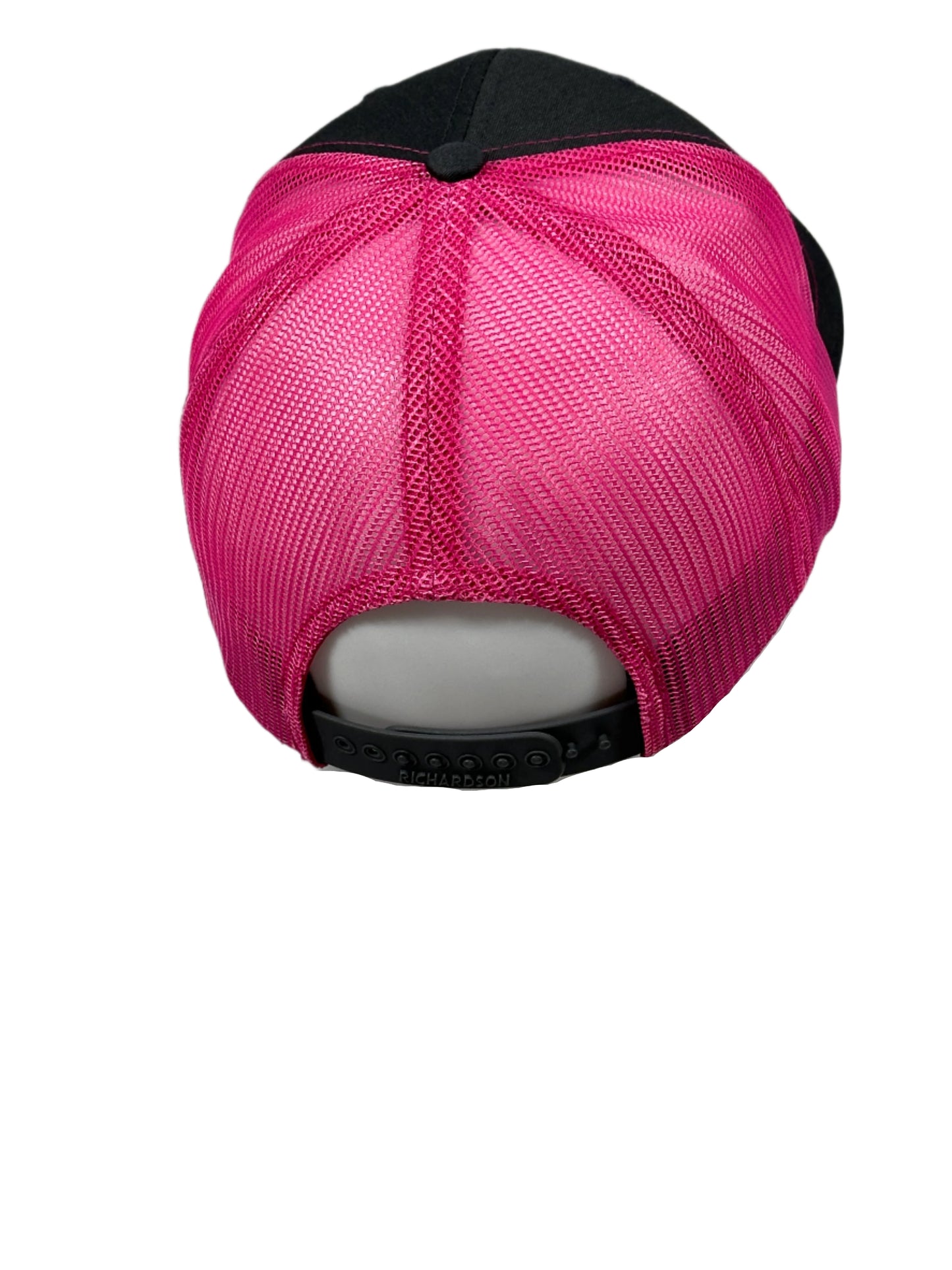 Cross Hat - Charcoal/Neon Pink
