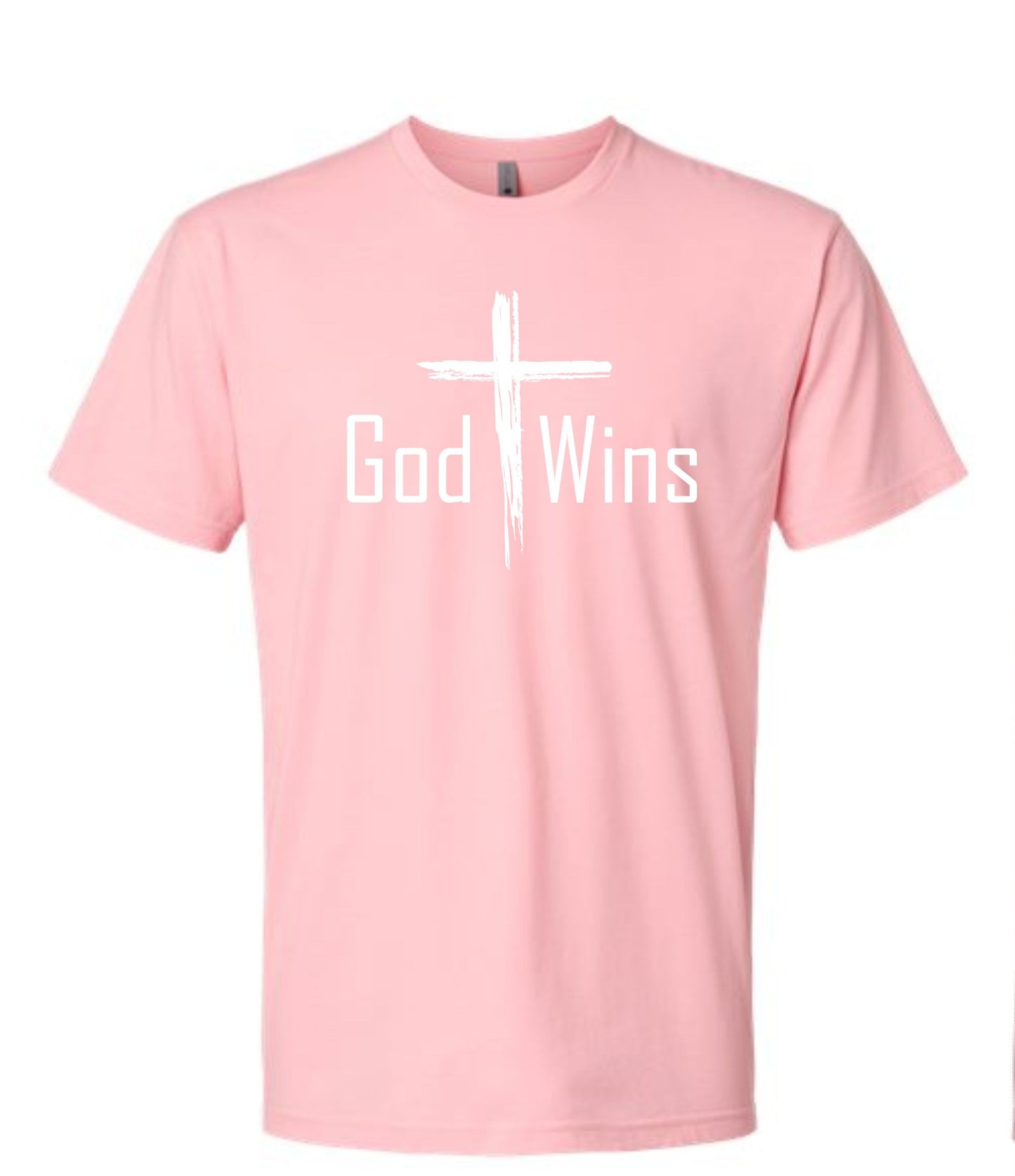God Wins T-Shirt - Pink